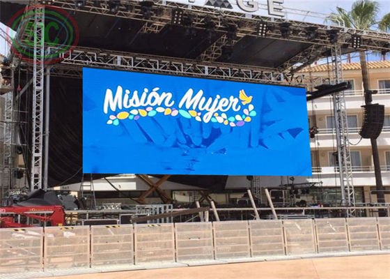 Hängende LED-Anzeige für den Außenbereich P6 Vermietung LED-Schild Fußballspiele spielen