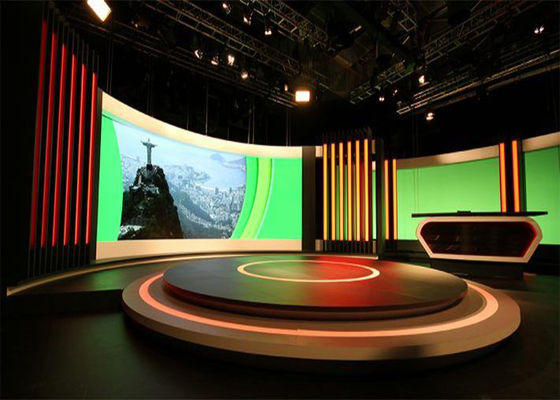 Hochhelligkeit HD-Videofunktion P3.91 LED-Display-Bildschirm für Bühnenhintergrundvermietung