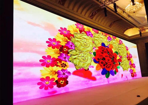 Hochhelligkeit HD-Videofunktion P3.91 LED-Display-Bildschirm für Bühnenhintergrundvermietung