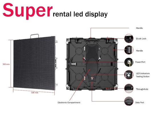 Vollfarbiges HD Led-Display Video Wand P3.91 Außenwasserdicht hohe Helligkeit Für Veranstaltung Vermietung