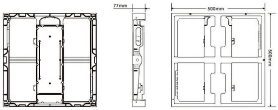 Vollfarbiges HD Led-Display Video Wand P3.91 Außenwasserdicht hohe Helligkeit Für Veranstaltung Vermietung