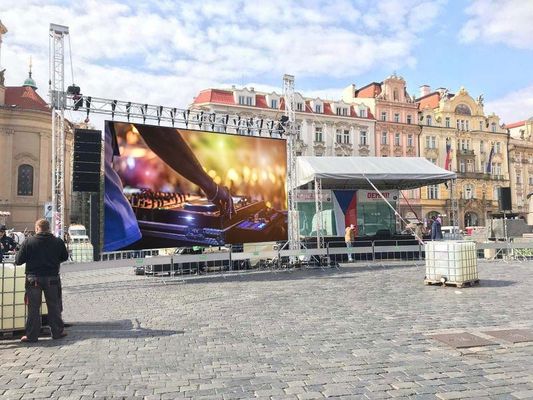 Geräuschlose ultra dünne Wand Innen-Außen P4 Vermietung Led-Display Werbung 3 Jahre Garantie
