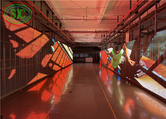 2000cd/m2 Helligkeit Transparenter LED-Bildschirm, Farbwerbung LED-Werbetafeln