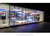 Farbenreiche transparente LED Vorhang-Anzeige P3.91 SMD für Fenster-Werbung