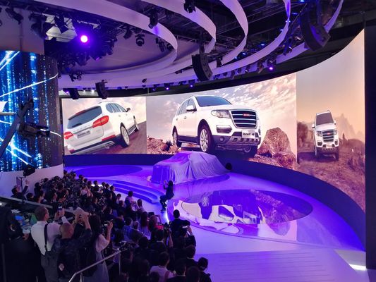 Kurve LED-Innen-Display-Panels Video-Panel-Lösungen P3.91/P4.81 Innen-Full-Colour-LED-Display
