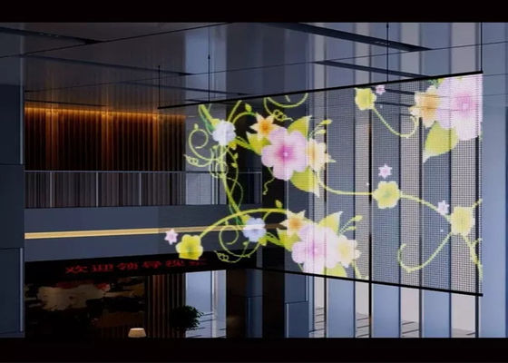 Hohe Helligkeit Transparent LED Bildschirm Billboard Epistar Chip 3 Jahre Garantie