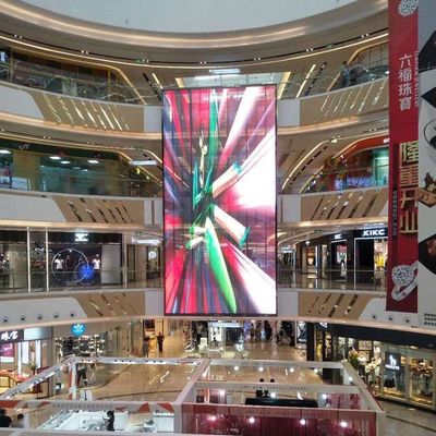 Vollfarbige Werbung im Innenbereich Hohe Helligkeit P3.91-7.82 Transparenter LED-Bildschirm