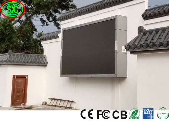 P6 Outdoor Full Color LED-Display-Bildschirm kundenspezifisch Einfache Installation Große kommerzielle Werbung Videowand