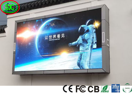 P6 Outdoor Full Color LED-Display-Bildschirm kundenspezifisch Einfache Installation Große kommerzielle Werbung Videowand