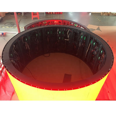 P3.91 360° Outdoor Vollfarbkolumne Kugel LED-Display Bildschirm Gebäude-Bildschirm