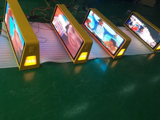 Doppelseitiges P5 Werbe-LED-Display Fahrzeugdachschild Taxi-Top-LED-Display