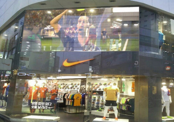 Aluminiumtransparente LED-Anzeige außergewöhnliche Leistung mit durchschnittlich 1000 Stunden ohne Ausfall