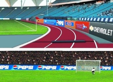P10 Druckguss Sport Basketball Fußball Cricket Stadion Umfang Werbung Led-Display-Bildschirm