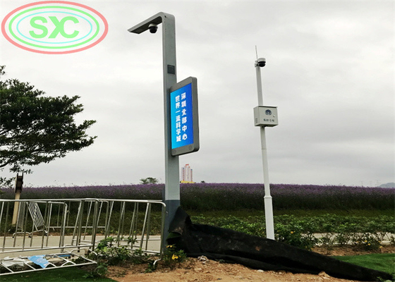 LED-Lampenpfeiler-Signal doppelseitige LED-Werbetafel Sichtentfernung 6 Meter Außeneinstrahlung