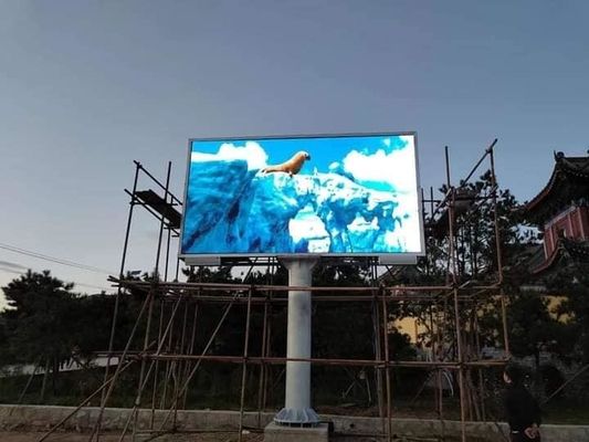Fest installierte Outdoor-Vollfarb-LED-Anzeige P10 P8 P6 P5 mit hoher Helligkeit SMD3535 LED-Chips für Werbebildschirme