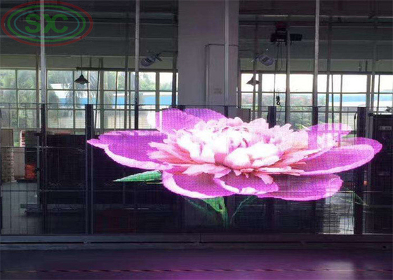 Wasserdicht IP43 und Fahrmethode Transparentes LED-Digitaldisplay für eine effektive Kommunikation