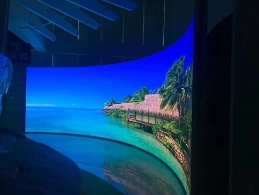P4 Kurve LED Video Bildschirm Vorhang Flexible LED Display Modul in voller Farbe