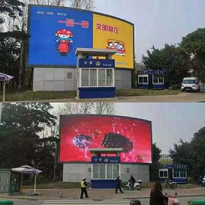 Outdoor-Full-Colour-LED-Display mit Schnellverschluss Leichtbau und nahtloser Installation für Einrichtung und Wartung