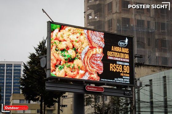 Outdoor Full Color LED Display P10 Festmodul mit hoher Helligkeit Wasserdicht IP65 Ideal für Werbeplakate und Sportstätten