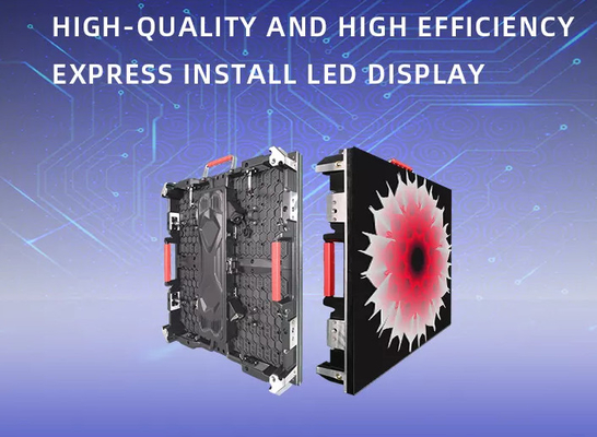 Outdoor HD P2.976 Led-Bildschirm Vermietung Schränke Die Casting Aluminium 3840Hz Vollfarb-LED-Display