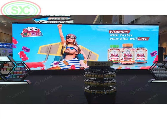 Leichte und farbige LED-Anzeige für den Innenbereich für Ausstellungen. Einfache Installation und Transport. Geeignet für Flussshows.