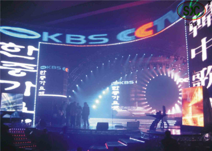 HD Full Color P4 Kurvgroße Led Video Wand Innen Led Display Mietbildschirme