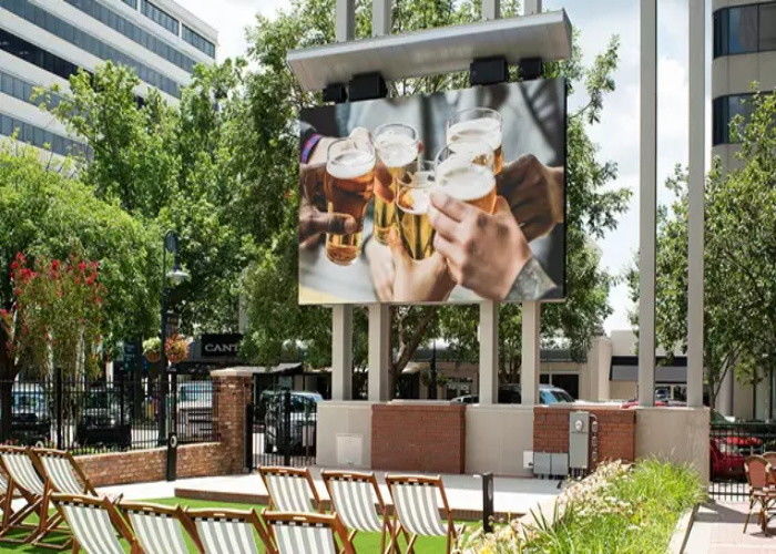 500mm x 1000mm nahtloser geführter Videobildschirm wand-P5.95 LED für die Werbung im Freien