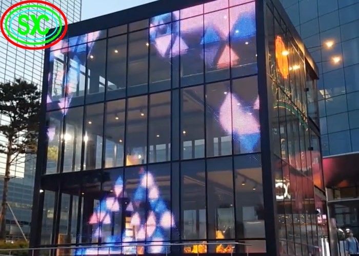 Transparenter Bildschirm der Wand Epistar-Chips P12.5mm mit 5 Jahren Garantie