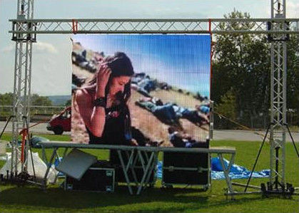 Outdoor Video P8 LED-Bildschirmhelligkeit 7000cd 3840Hz Großer Bildschirm IP65 P1.25 COB
