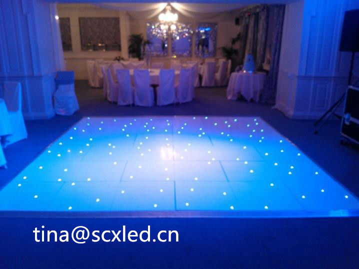 Innenraum SMD3535 Sound Active DJ Led Disco Tanzfläche Warme weiße Strahlplatten