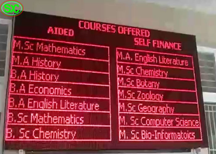 P10 imprägniern die einzelne rote Farbe, die Bildschirm, geführten Fernsehschirm annoncierend geführt wird