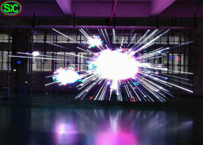 P3.91 führte Glasrgb transparentes Videoglas schirm Hd im Freien Bleischirm