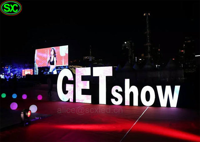 Super dünnes führte geführter Schirm Kinglight P3mm flexibles Mietstadium Schirme für Stadium