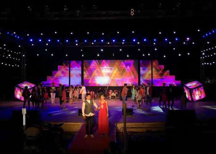 Standard-Guss-Aluminium-Schrank SMD1515 P2.5 Innenraum Vollfarbbildschirm interaktive Led-Tanzfläche