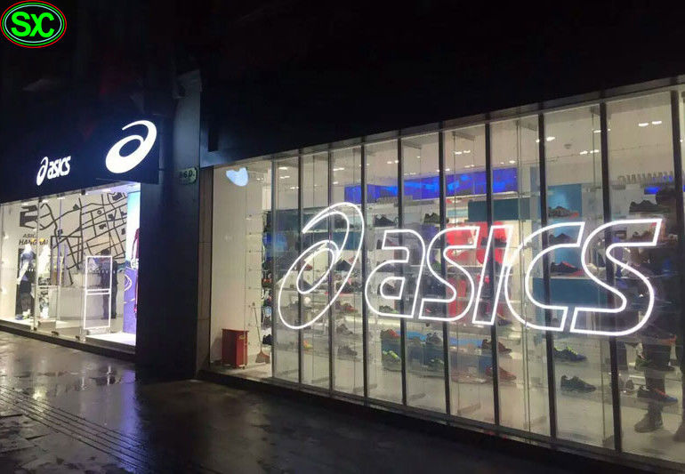 Hohe Helligkeit P5.21, die transparentes geführtes Anzeige Stadium 1000x500mm hängt