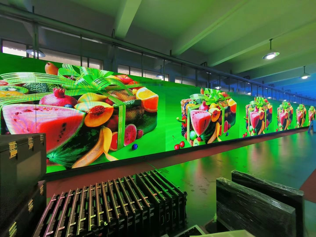Druckguss Aluminiumbildschirm P1.667 Pitch LED Bühnenhintergrund, Indoor LED Display 1R1G1B