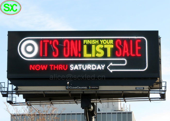 Ultra dünner RGB P6 P8 IP65 führte Werbungs-Anschlagtafeln mit Garantie 3-*Year