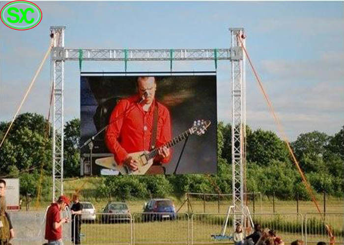 Hintergrund-das Super Slim des Stadiums-P6, das geführten Bildschirm bauen hängt schnell zusammen