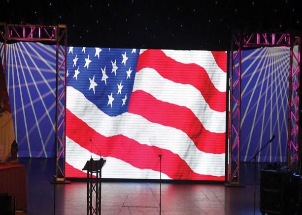 Innen-Außen-P3.91 Miet LED-Display 500x500mm IP65 Video Wandschrank