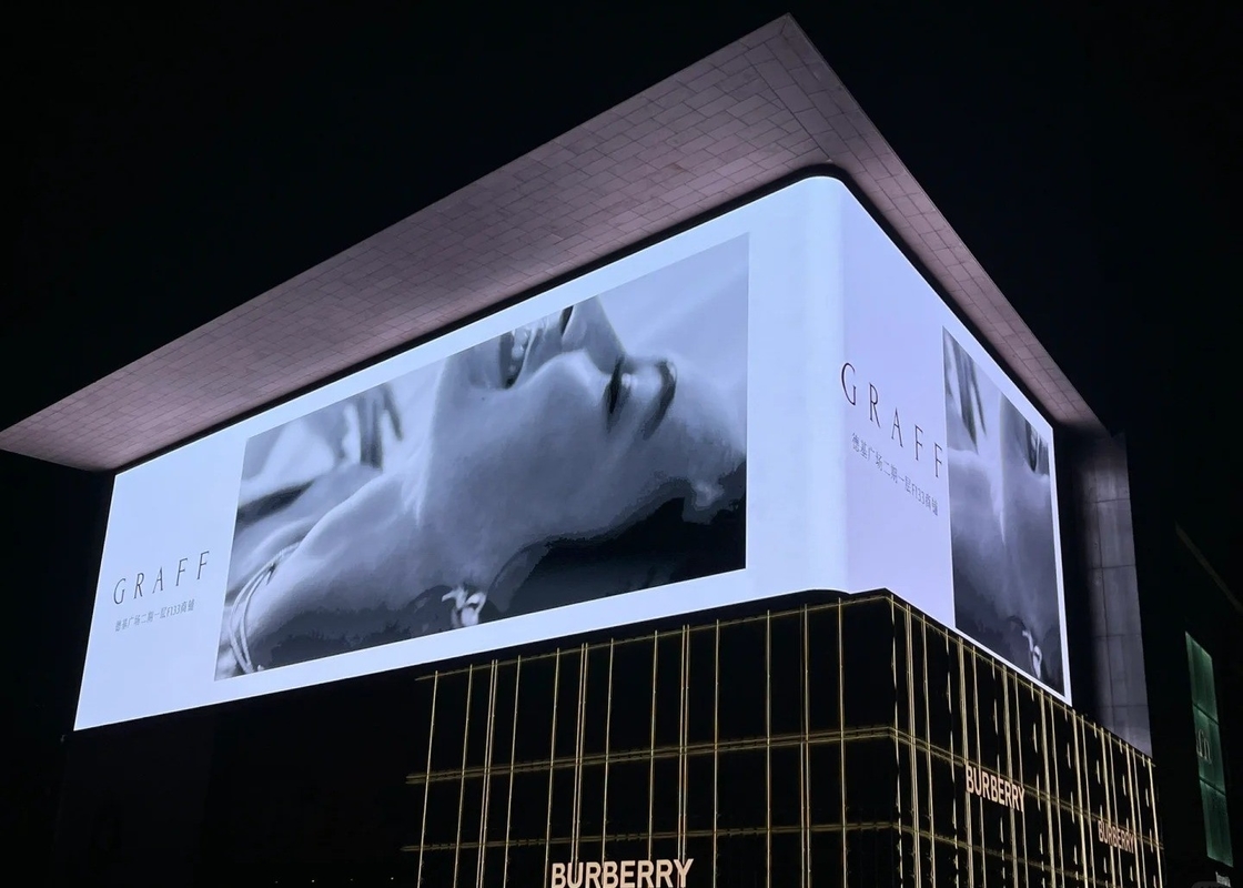 Leasing Installation Druckguss Aluminium Outdoor Werbung LED-Display P31.25 hohe Helligkeit