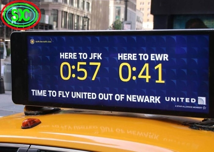 Asynchrone Steuerung Auto LED Sign Display 384 * 128 Dot Bildschirm Auflösung und 1R1G1B Konfigurationen für optimale Werbung