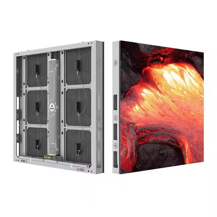 P3.91 Outdoor-Full-Colour-LED-Display aus Druckguss-Aluminium mit Stahlchassis und True Pixel SMD3528