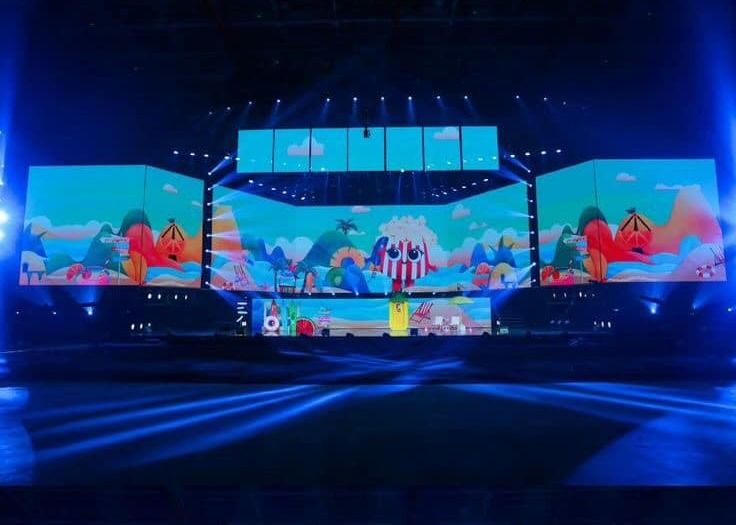 1R1G1B Innenraum 160000 Pixel/Quadratmeter P2.5 LED-Digitalbildschirm