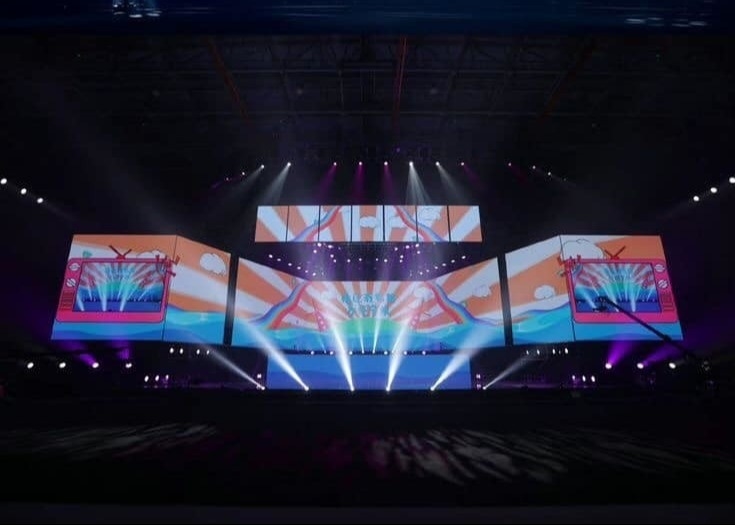 Vollfarbige LED-Anzeige Modul P10 1RGB Aufgehängte LED-Werbeanzeige