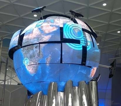 Wasserdichtes IP43-Sphären-LED-Bildschirm mit Video/Text/Bild-Anzeigefunktion und CE-Zertifizierung