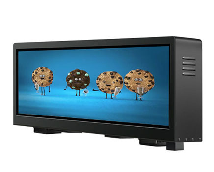 Taxi Top Led Double Face P5 Car Led Display 96*32Cm Wasserdichtes Außenbildschirm für Werbung