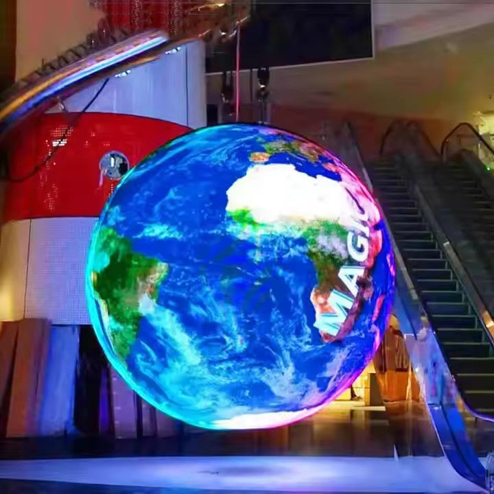 P3.91mm Vollfarbe 360° Spalte Kugel LED-Display