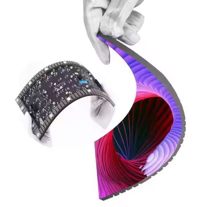 P4 4mm Flexible LED-Video-Bildschirm Vorhang Vollfarbbildschirmmodul