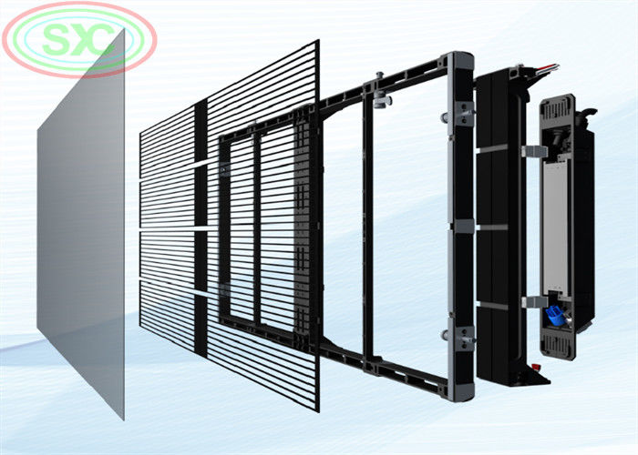 Lange Lebensdauer von 50.000 Stunden für transparente LED-Anzeigen, geeignet für Bauwesen und interaktive Medien