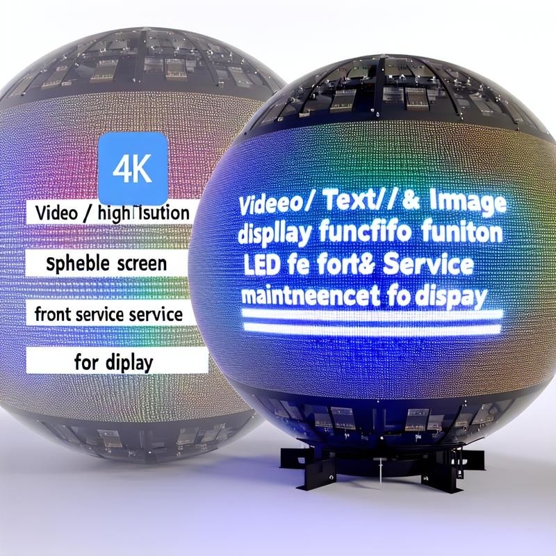 Video/Text/Bild Anzeige Funktion Sphärenbildschirm LED Frontservice Wartung für Anzeige